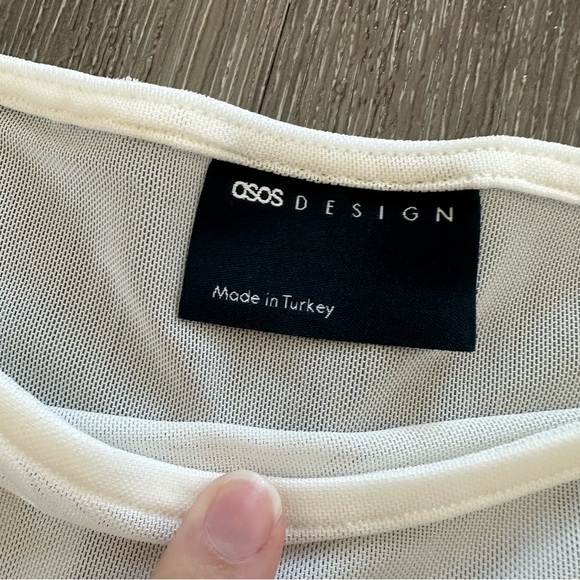 NWT ASOS Design Mesh Panel Bodysuit - Picture 5 of 7